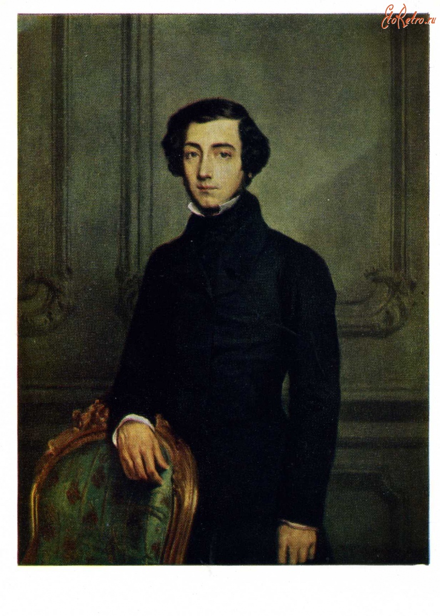 Картины - Теодор Шассерио. Портрет Алексиса де Токвиль.