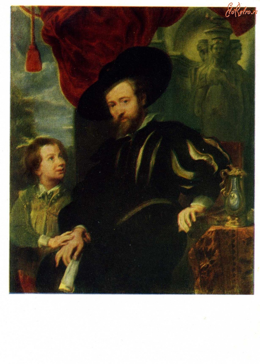 Картины - Антонис Ван Дейк.(1599 - 1641). Портрет Рубенса с сыном Альбертом. Около 1620 г.