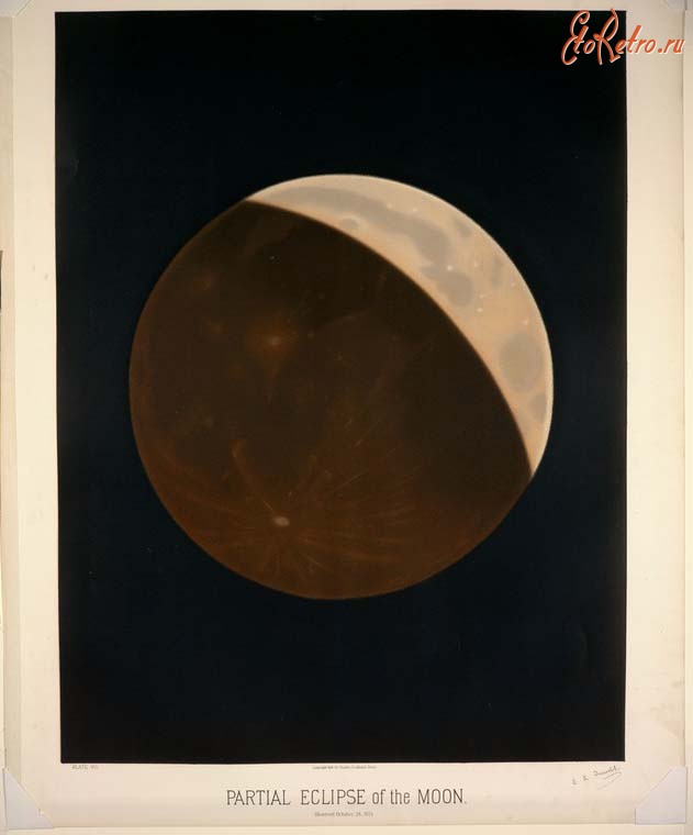 Картины - Частичное затмение Луны, 1874