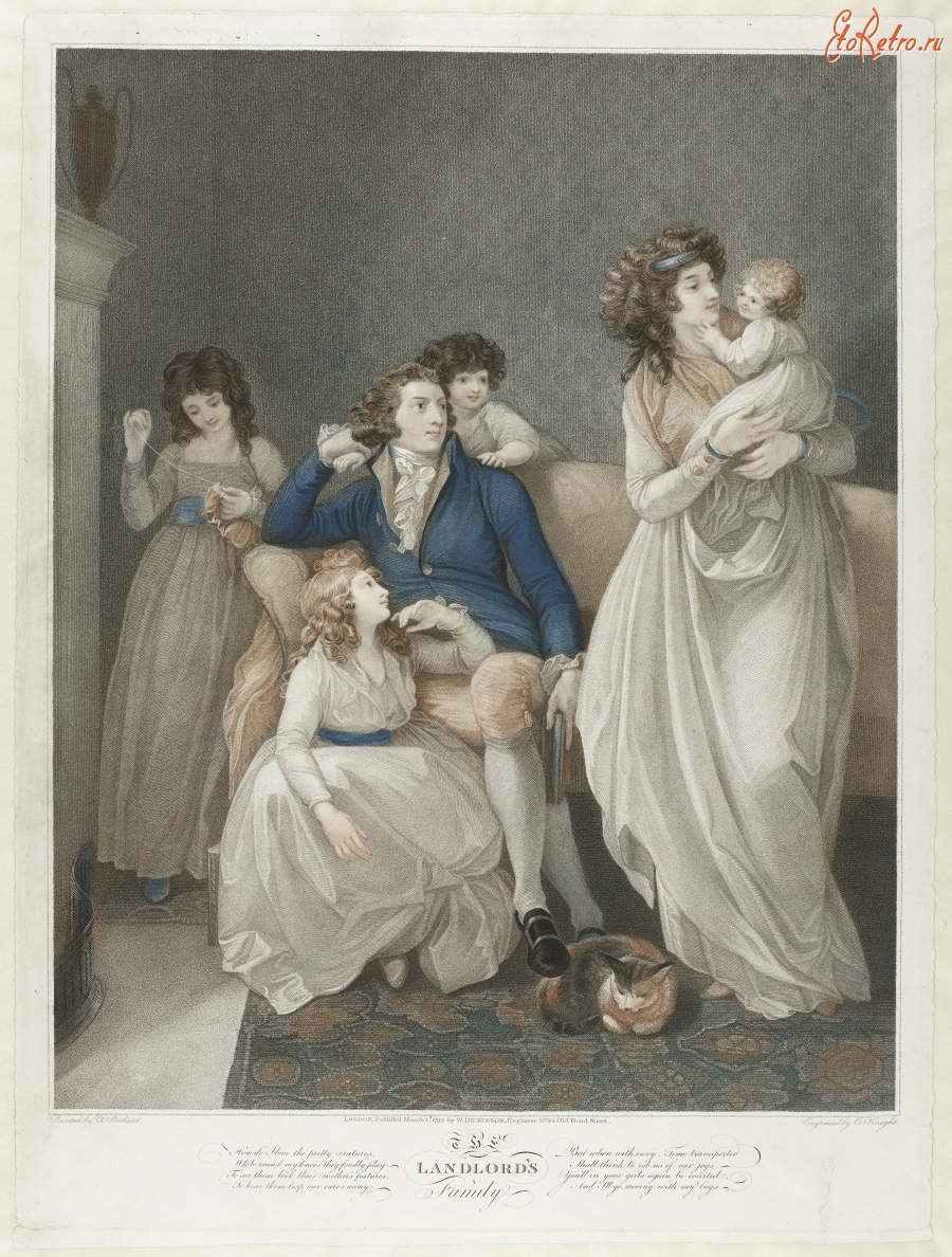 Картины - Портрет семьи английского лендлорда