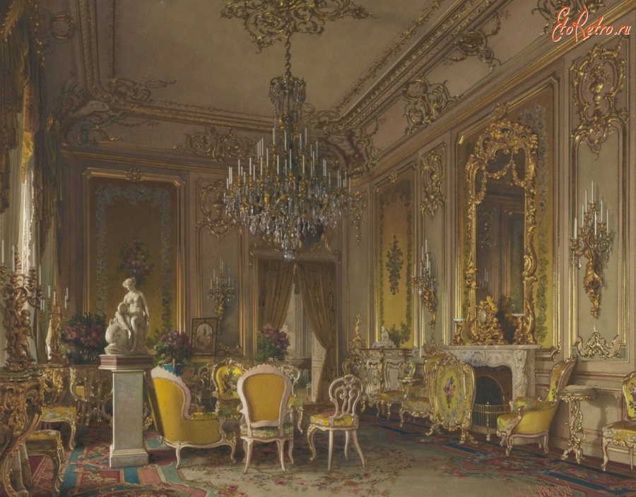 Картины - Гостиная в особняке барона А.Л. Штиглица