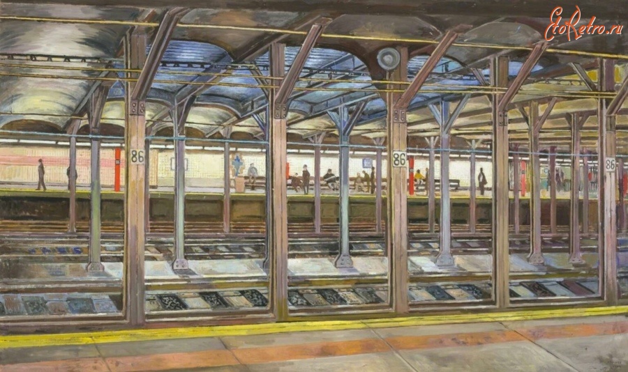 Картины - Станция метро на 86-й улице в Нью-Йорке