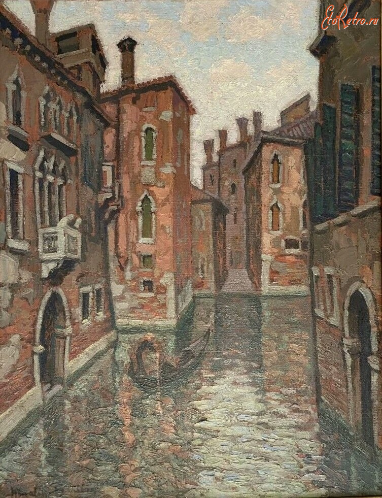Картины - Жак Мартен-Ферье, Мост дель Оро в Венеции