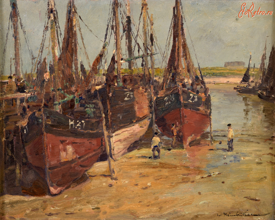 Картины - Вильгельм Хамбюхен, Малый рыбацкий порт