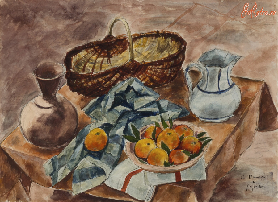 Картины - Андре Дюнуа де Сегонзак, Натюрморт с вазой апельсинов