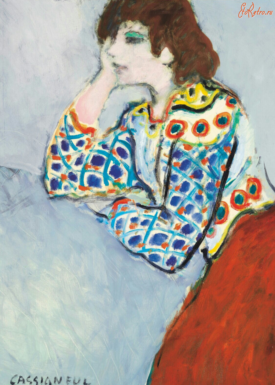 Картины - Жан-Пьер Кассиньоль, Портрет женщины в профиль