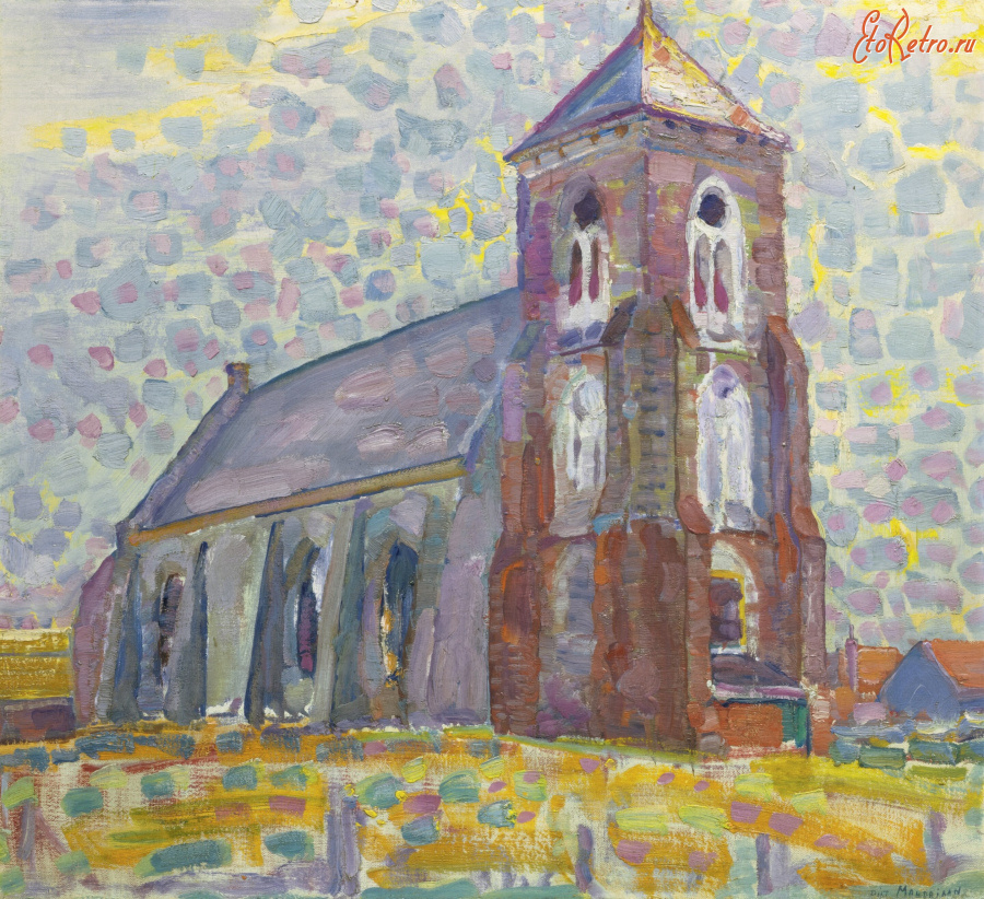 Картины - Пит Мондриан, Церковь в Зутеланде