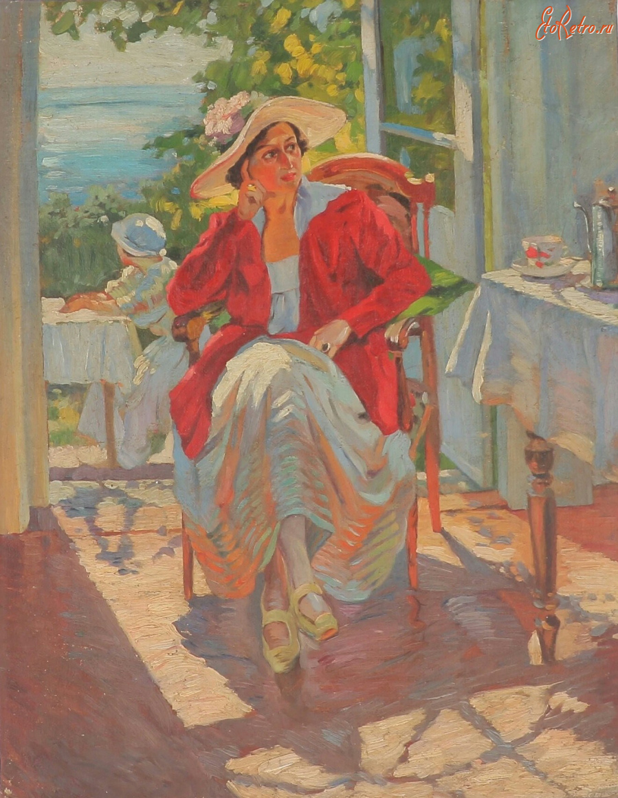 Картины - Сергей Виноградов. Портрет женщины в шляпе