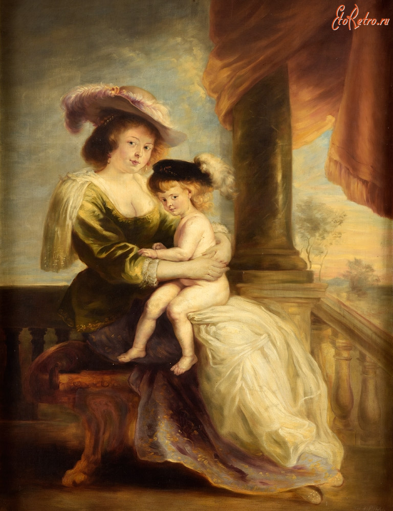 Картины - Питер Пауль Рубенс. Хелена Форман с сыном Франсом