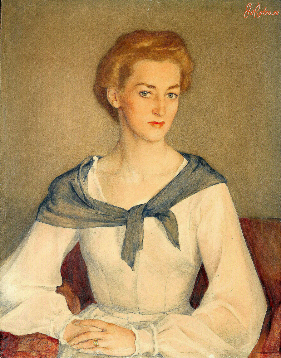 Картины - Савелий Сорин. Портрет княгини Елены Оболенской