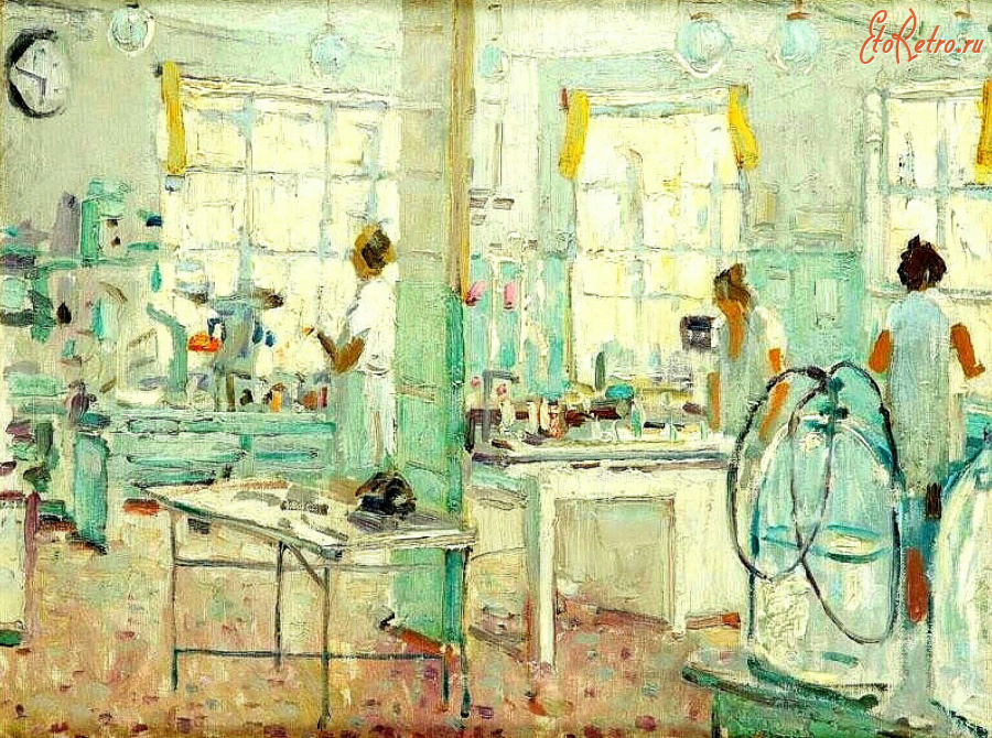 Картины - Александр Герасимов. В лаборатории