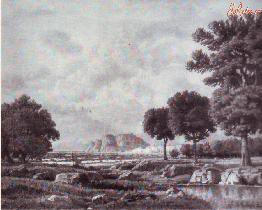 Картины - Вечер у моря.