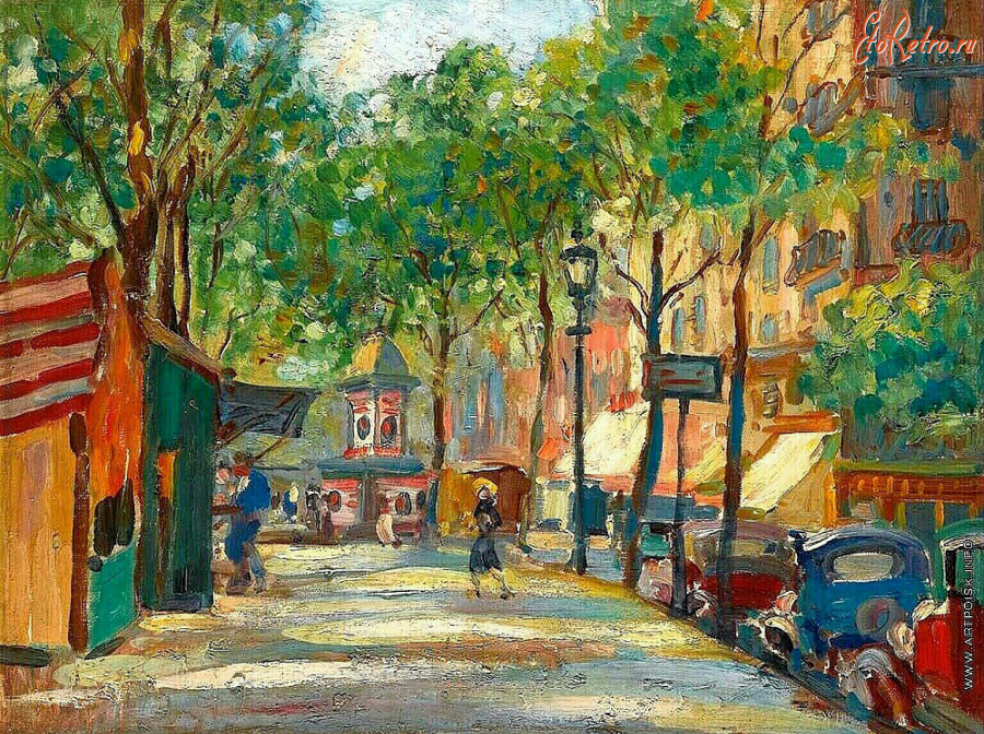 Картины - Александр Герасимов. Париж. Бульвар Клиши