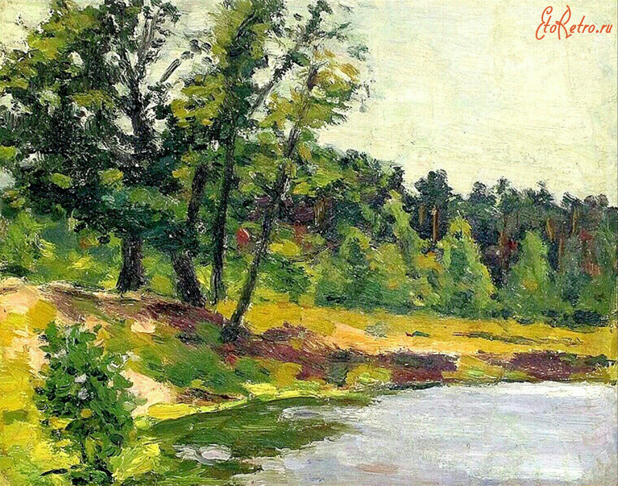 Картины - Александр Герасимов. Летний день у реки