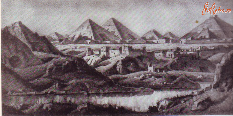 Картины - Пейзаж с пирамидами