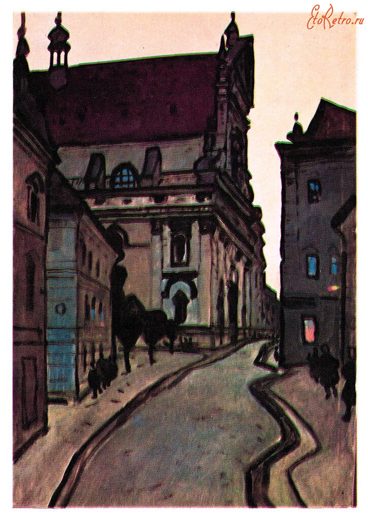 Картины - Картина. По древнему Львову. Художник  Ю.И.Химич.