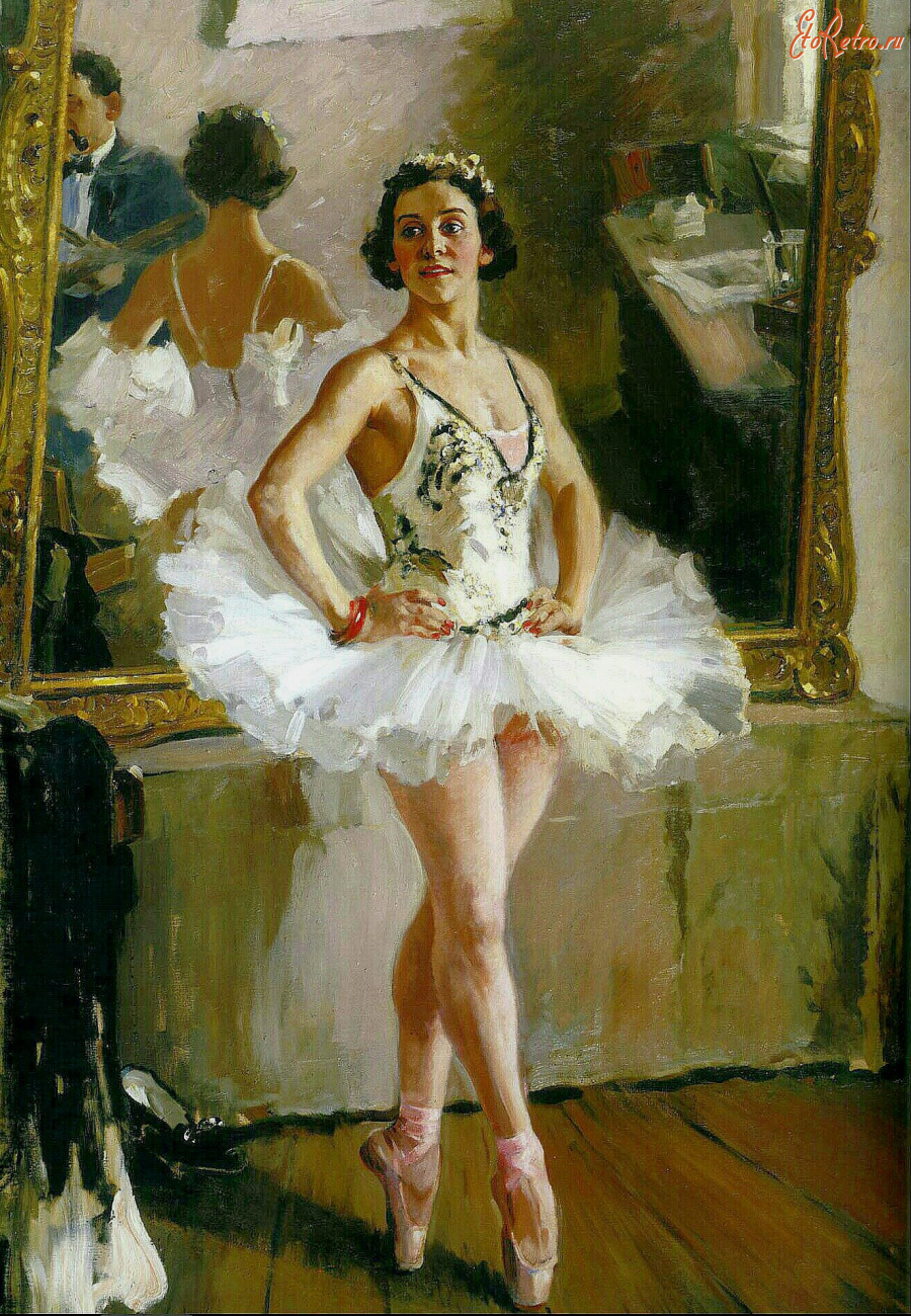 Картины - Александр Герасимов. Портрет балерины Ольги Лепешинской