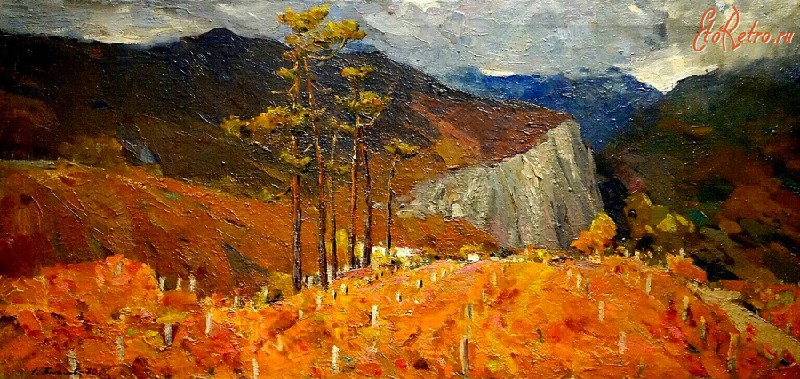 Картины - Сергей  Бакаев. Виноградники в Крыму