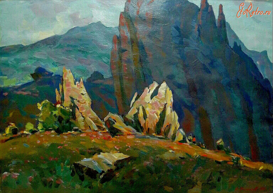 Картины - Сергей  Бакаев. Крымские скалы