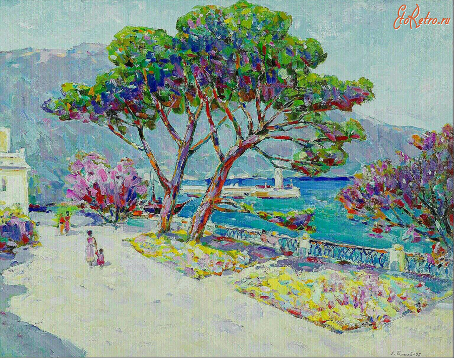 Картины - Сергей Бакаев. Ялта. Приморский парк