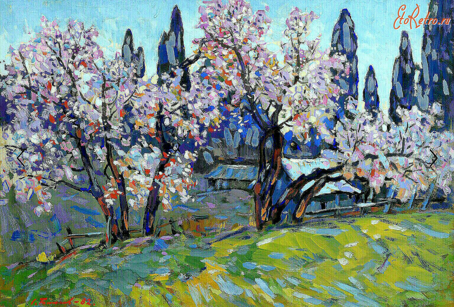 Картины - Сергей Бакаев. Весенний сад