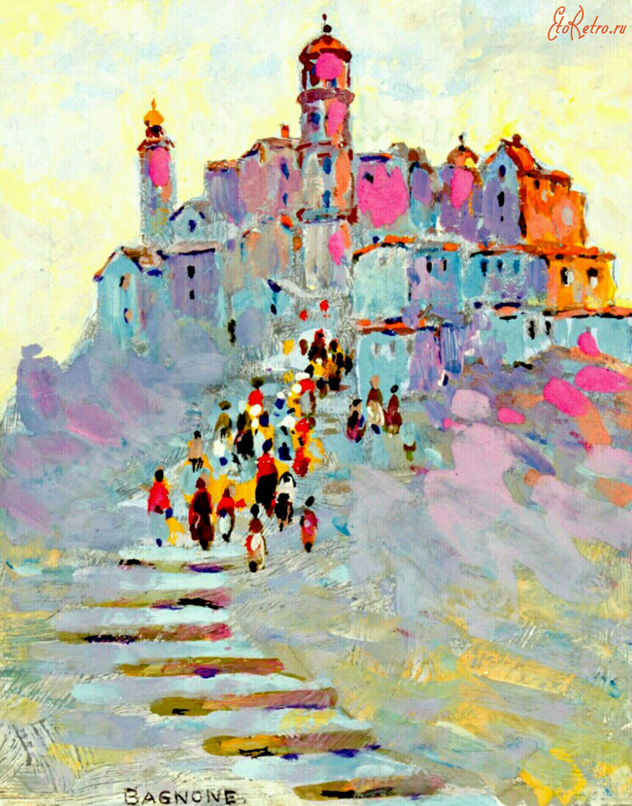 Картины - Сергей Бакаев. Тоскана. Замок в Баньоне