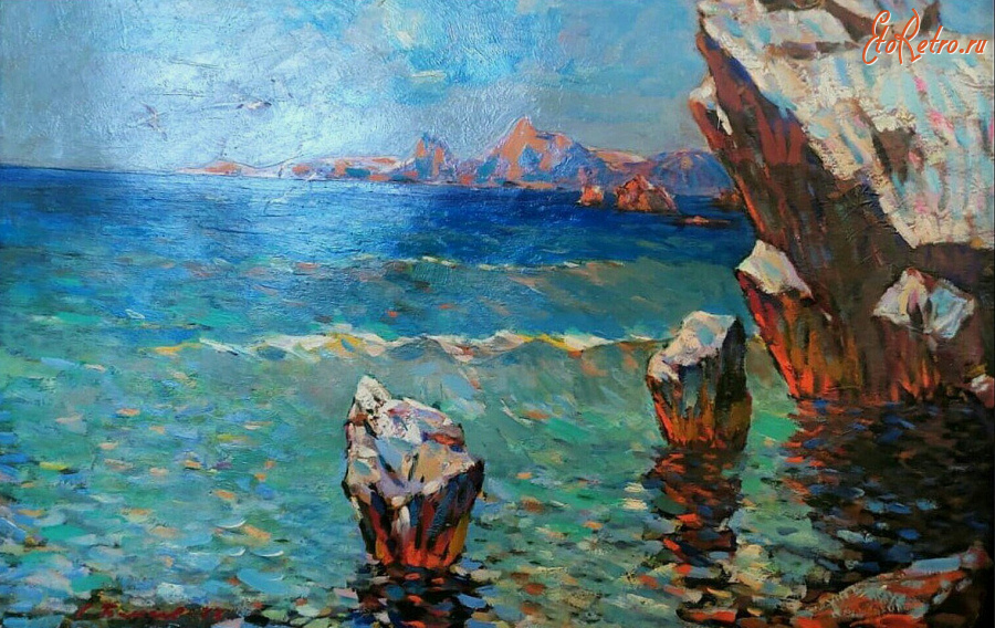 Картины - Сергей Бакаев. Полдень на море