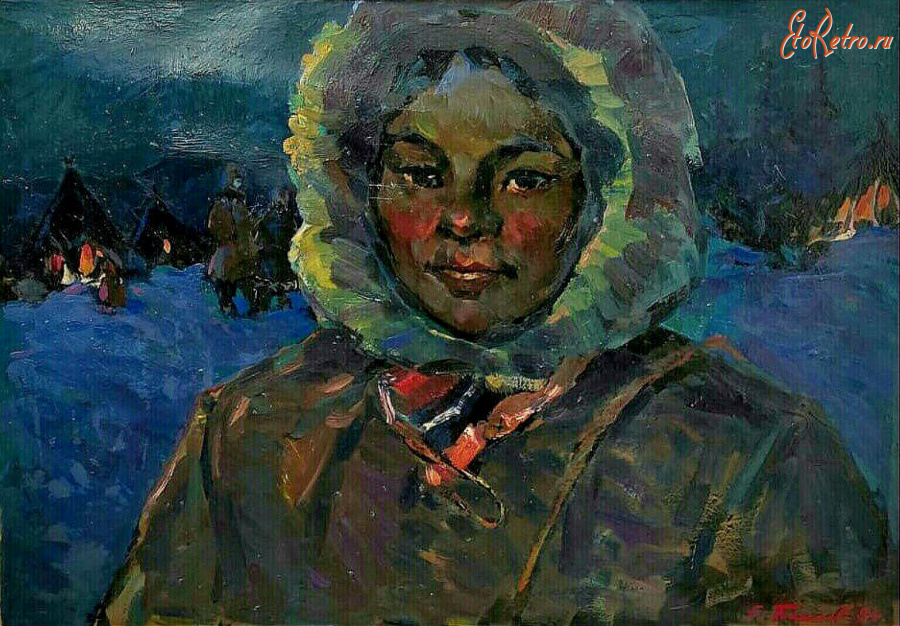 Картины - Сергей Бакаев. Девушка с Севера