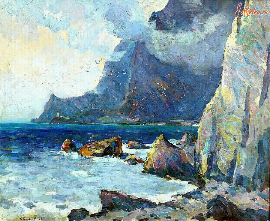 Картины - Сергей Бакаев. Крым. Скалистая бухта