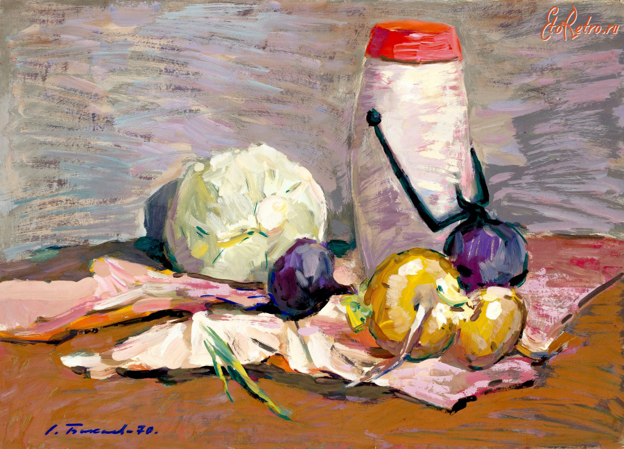 Картины - Сергей Бакаев. Натюрморт с овощами