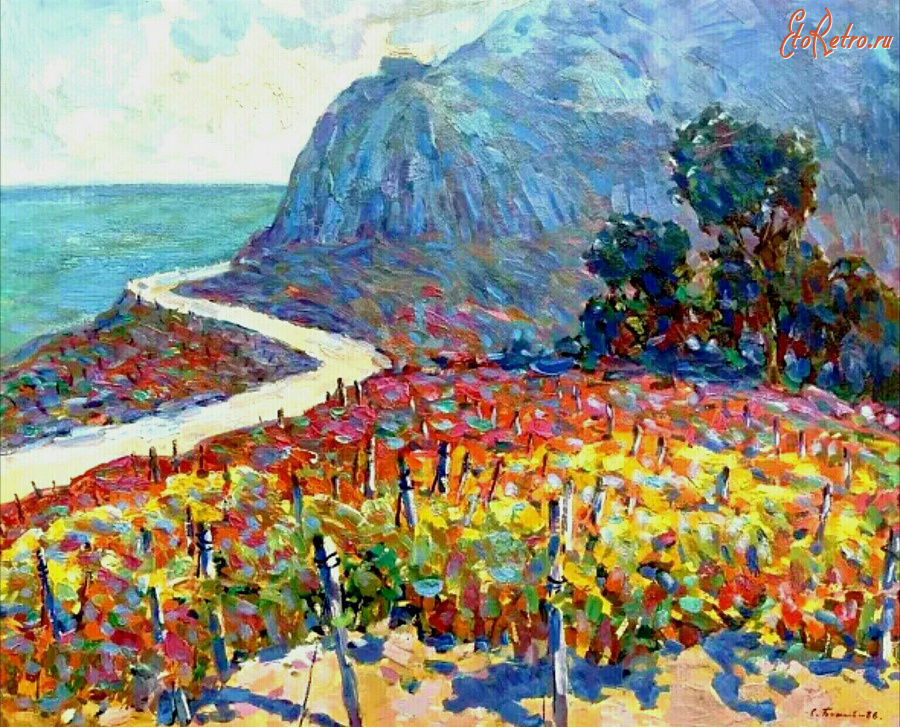 Картины - Сергей Бакаев. Виноградники в Крыму