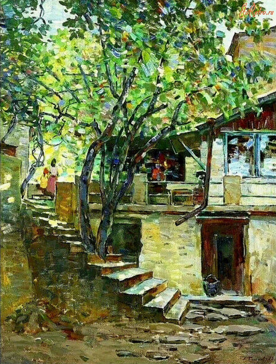 Картины - Сергей Бакаев. Севастопольский дворик