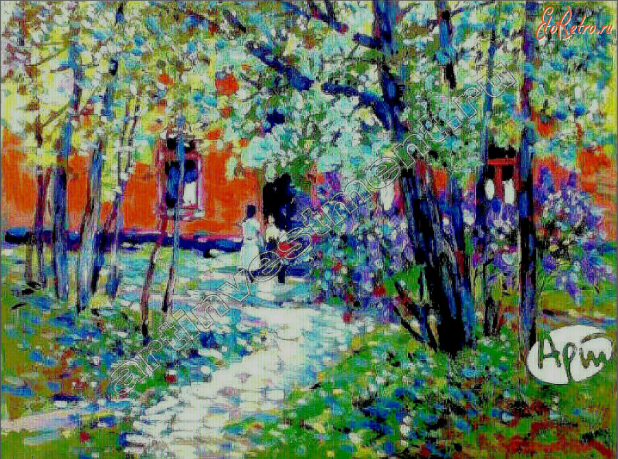 Картины - Сергей Бакаев. В летнем саду