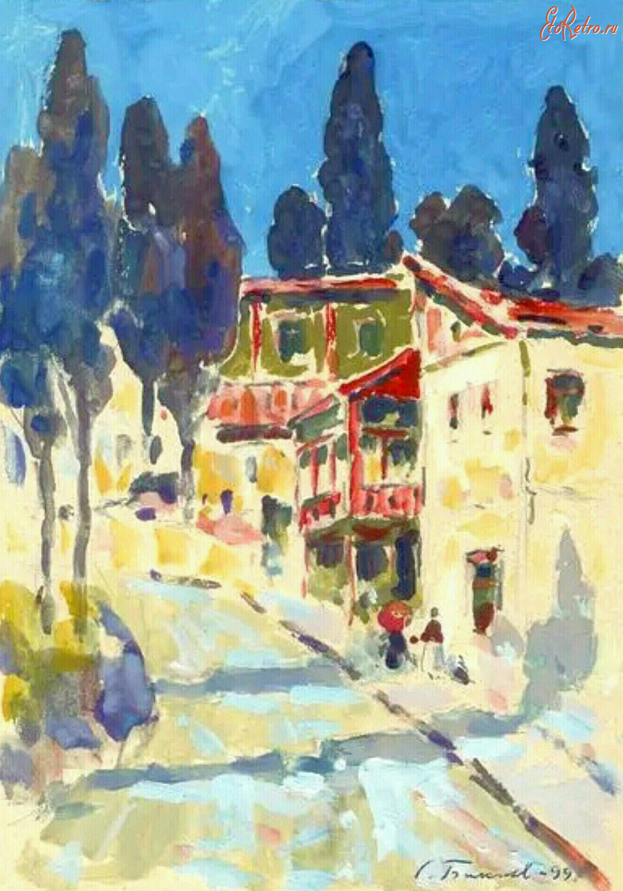 Картины - Сергей Бакаев. Крымский городок