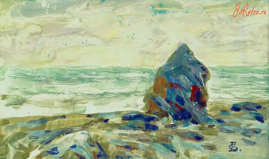 Картины - Сергей Бакаев. Крым. Скалистый берег