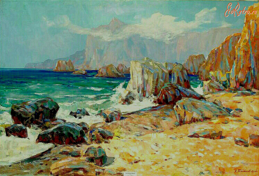 Картины - Сергей Бакаев. Восточный Крым. Скалистый берег