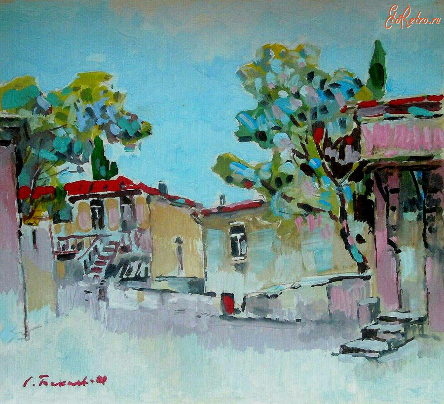 Картины - Сергей Бакаев. Городок в Крыму