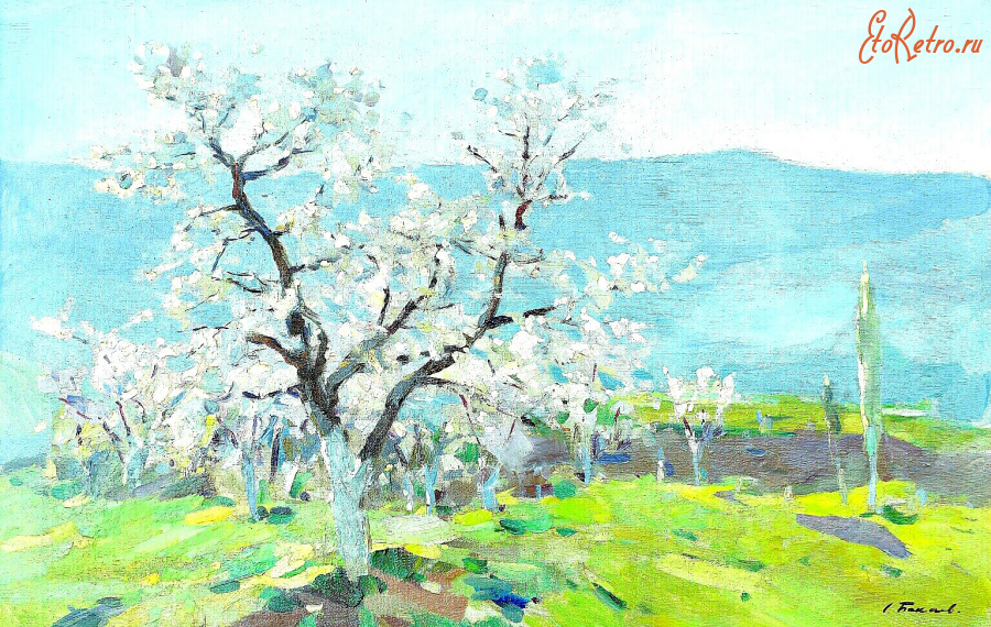 Картины - Сергей Бакаев. Крым. Цветущий сад