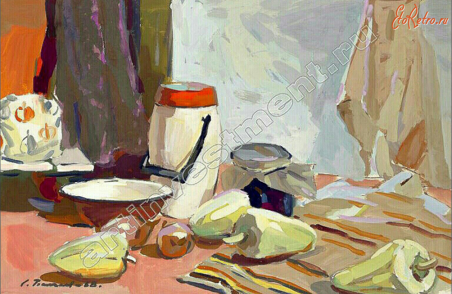 Картины - Сергей Бакаев. Натюрморт с овощами