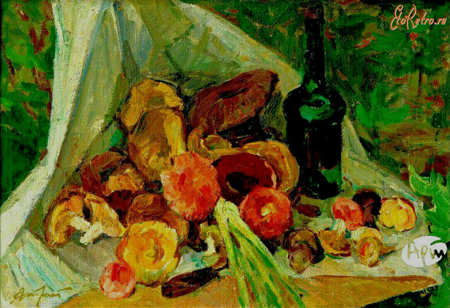 Картины - Александр Стремский. Натюрморт с лесными грибами