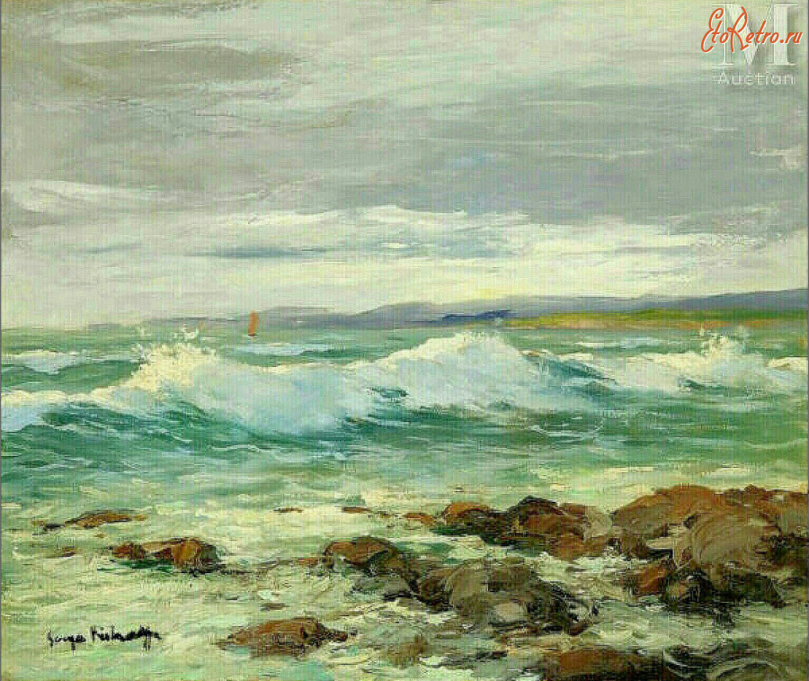 Картины - Сергей Кислаков. Пляж Кап-де-Агд