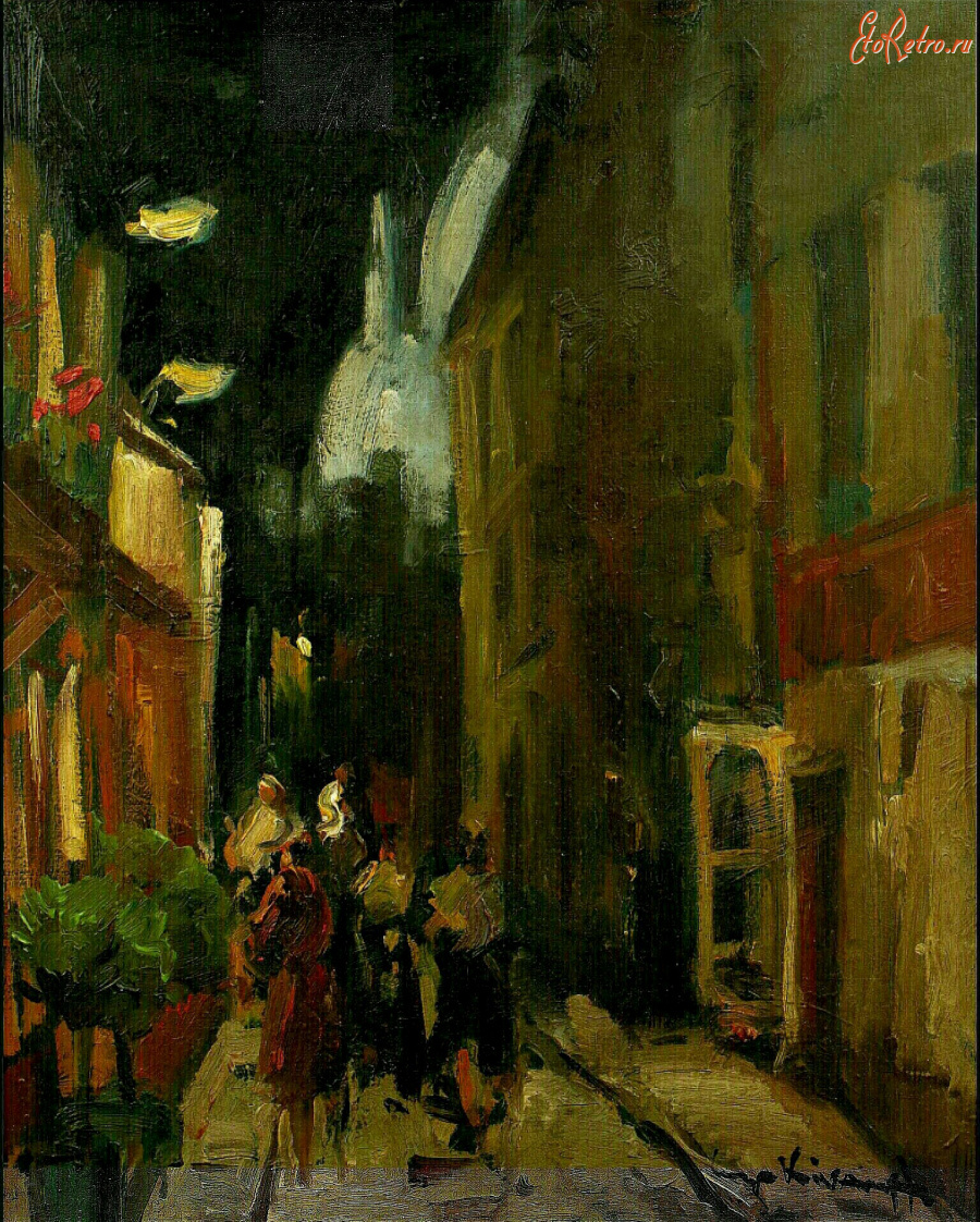 Картины - Сергей Кислаков. На ночной улице