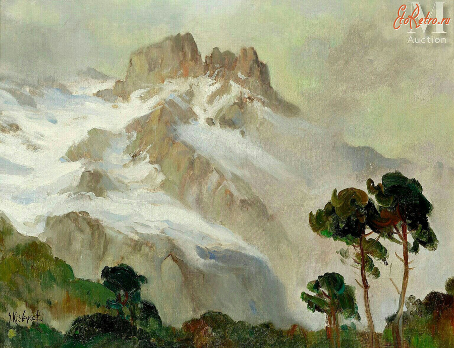 Картины - Сергей Кислаков. Горы под снегом