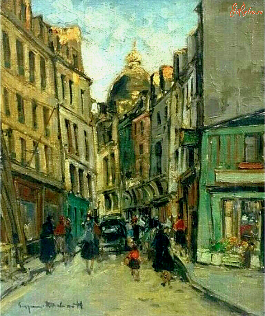 Картины - Сергей Кислаков. Городская жизнь. Улица в Париже