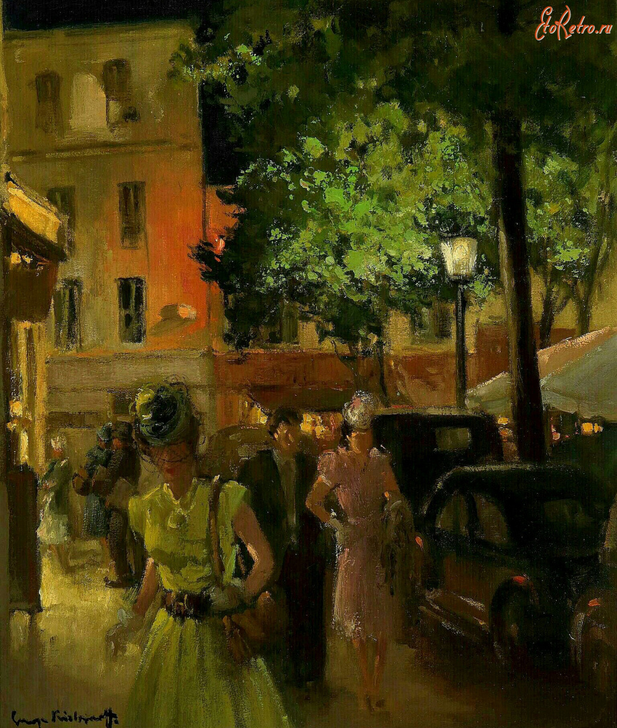 Картины - Сергей Кислаков. Ночной Монмартр