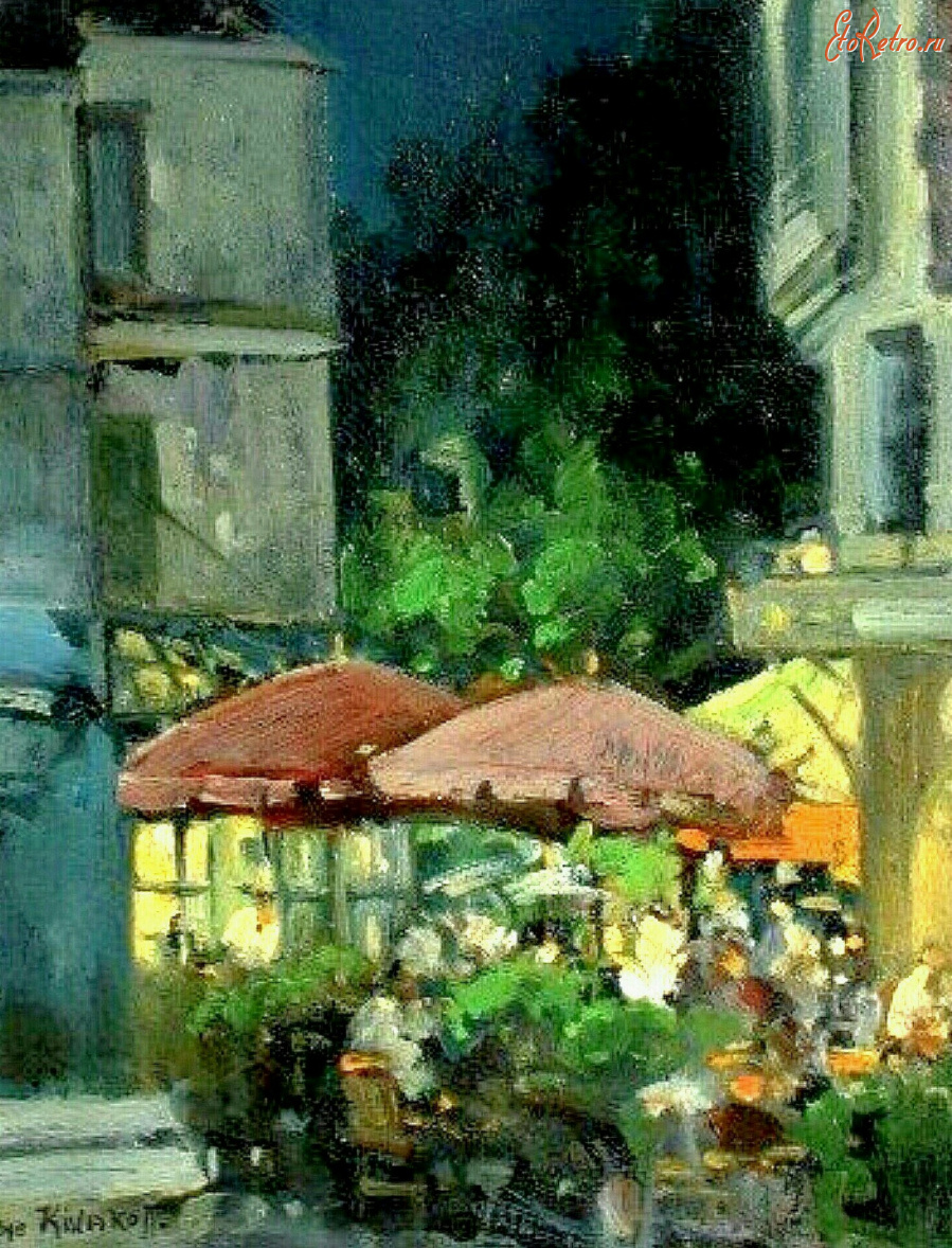 Картины - Сергей Кислаков. Ночь в Париже