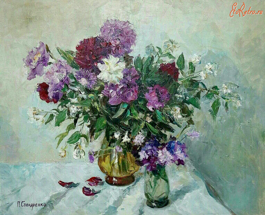 Картины - Пётр Столяренко. Садовые цветы