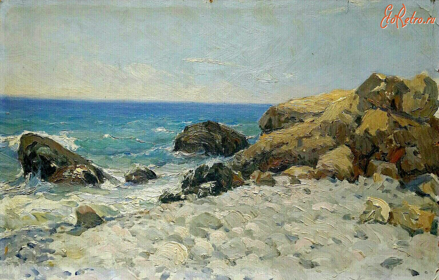 Картины - Пётр Столяренко. Чёрное море. Крымский берег