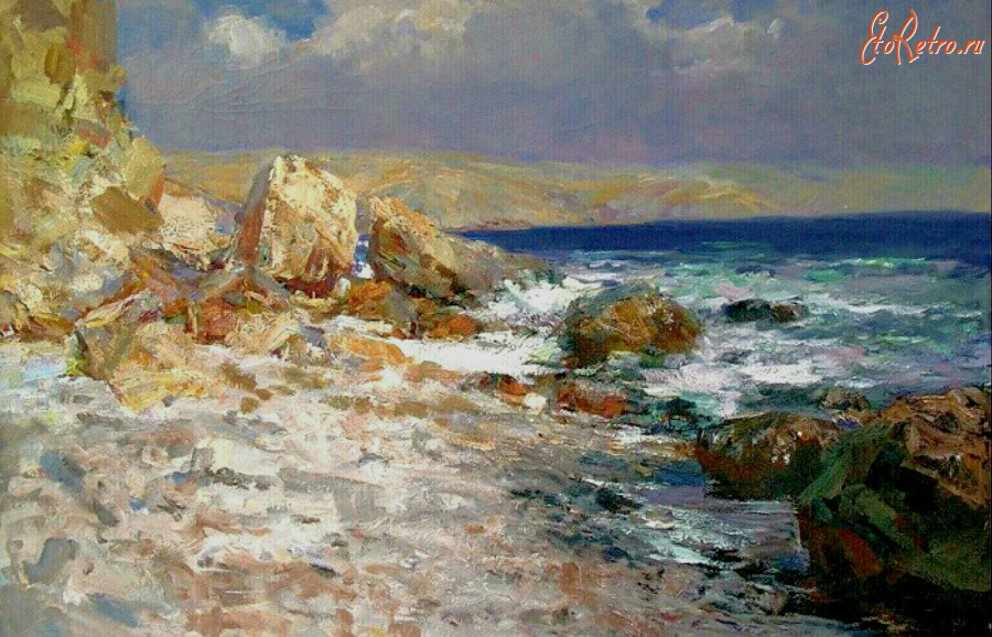 Картины - Пётр Столяренко. Море в Гурзуфе