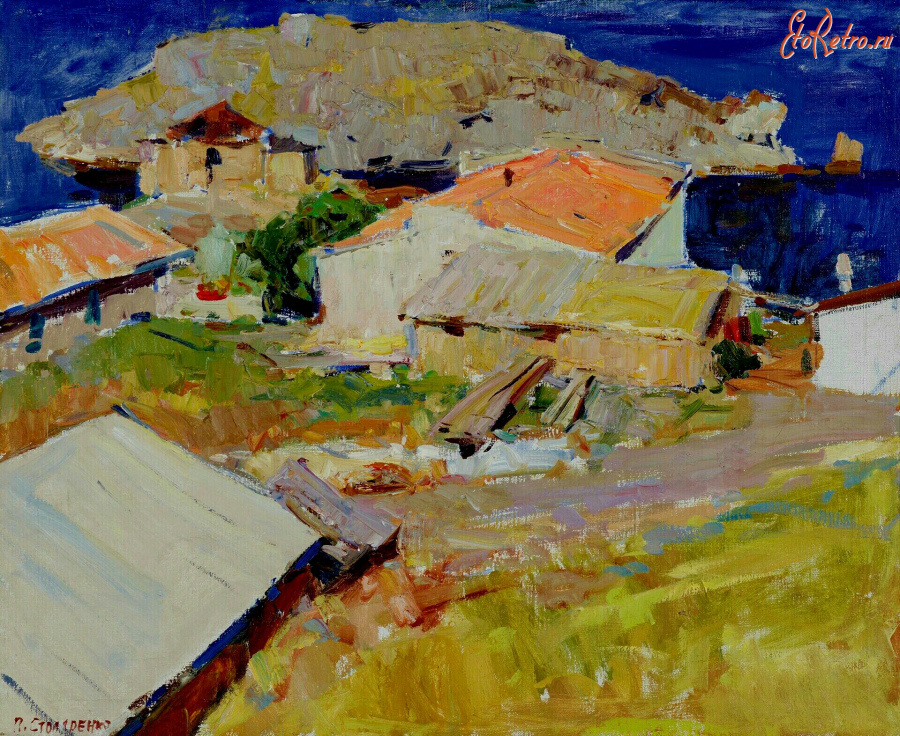 Картины - Пётр Столяренко. Крым. Село Китень